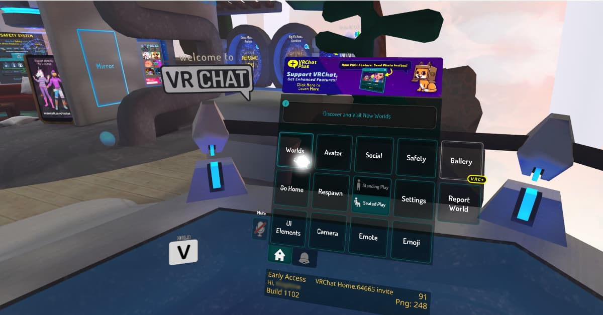 VRC menu